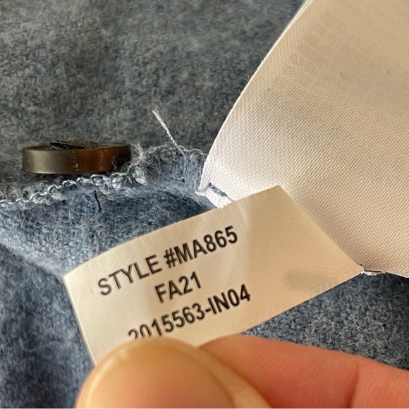 Madewell Women's Blue Long Sleeve Button Up Flannel Shirt Size XS - Picture 10 of 10